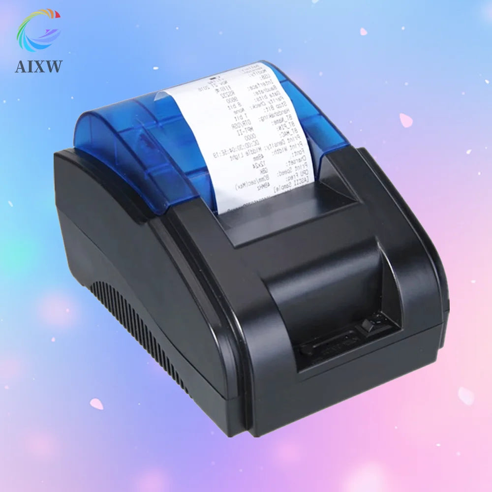 AIXW Dual Print Label and Receipt 58mm Thermal POS Printer Machine for Restaurant Bill Good Quality