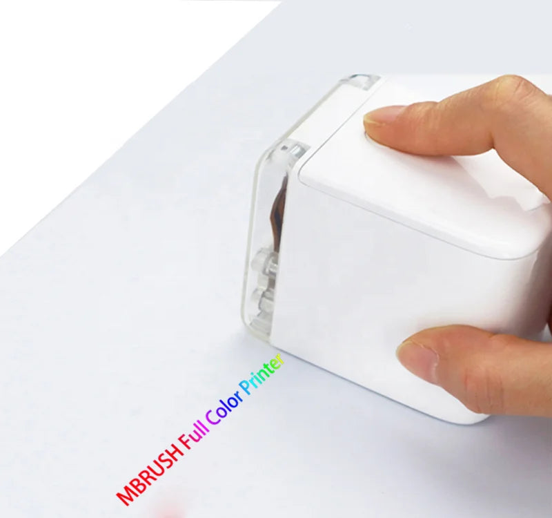 The MBrush Handheld Mini Printer for Inkjet Portable Mobile Wireless Flower Shop Card Mini Color logo