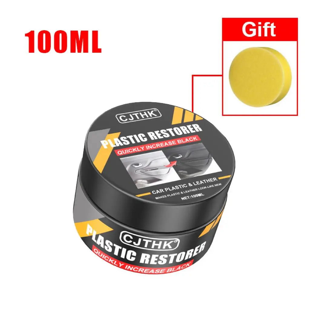 Car Plastic Restorer Back To Black Gloss Auto Interior Leather & Panel Renewal Wax Coating Agent Auto Polish And Repair Coating